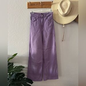 Divided Lavender Wide-Leg Pants